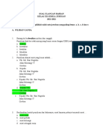 Soal Ulangan Harian Kelas Xii 2021-2022