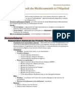 2-Circuit Du Médicament À L'hopital (Resume)