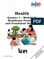 Health10 q1 Mod2 Healthcare Providers and Fraudulent Services Ver2 Pages Deleted