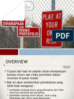 Handout MAN 308 Return Yang Diharapkan Resiko Portofolio