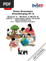 Home Economics Housekeeping NC II: Quarter 2 - Module 3 (Week 3)