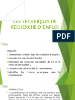 Technique de Recherche D'emploi (Tre)