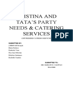 Cristina and Tata'S & Catering Services: Party Needs