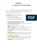 An Introduction To Money and The Financial System: Chapter Overview