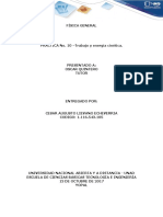 Informe Practica No 10 Trabajo y Energia Cinetica