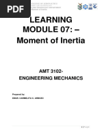 AMT 3102 Module 07 - Moment of Inertia