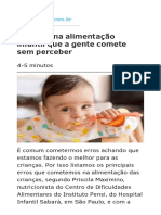 11 Erros Na Alimentação Infantil Que A Gente Comete Sem Perceber