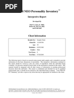 NEO PIR IR Sample Report