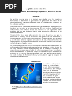 Trabajo en Grupo - Ensayo de La Genética en Los Seres Vivos