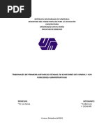 Trabajo Sobre Los Juzgados de Primera Instancia en Funciones de Control Estadal y Sus Funciones Administrativas