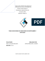 Unidad Iv Toma de Decisiones en Condiciones de Incertidumbre y Hostilidad