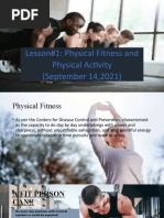 Lesson#1: Physical Fitness and Physical Activity (September 14,2021)