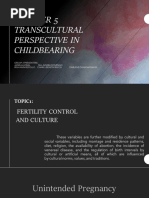 Transcultural Perspective in Childbearing