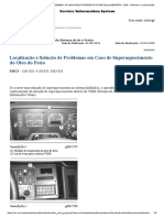 Localização e Solução de Problemas em Caso de Superaquecimento Do Óleo Do Freio