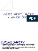 Online Safety, Security and Netiquette