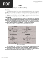 Unit 4: 1. What Is Splicing? Explain About Fusion Splicing? Ans