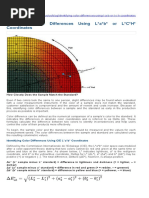 Identifying Color Differences Using Lab or LCH Coordinates