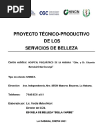 Poyecto Técnico - Productivo Salón de Belleza Hospital Psiquiatrico