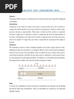 Consolidation Test - (Oedometer Test)