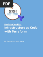 Infrastructure As Code With Terraform: Module Checklist