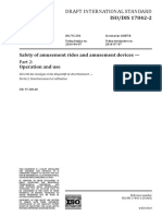 Draft International Standard: Safety of Amusement Rides and Amusement Devices - Operation and Use