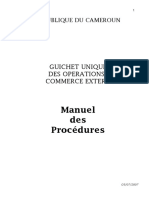 Manuel Des Procedures - GUCE