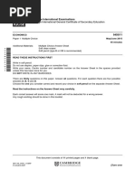 Cambridge International Examinations Cambridge International General Certificate of Secondary Education