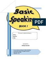 Buku Ajar Basic Speaking