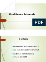 Confidence Intervals