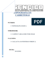 Topografía en Carreteras