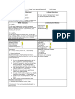 Language Learning Objectives Cultural Objectives: Learning Opportunity: Participation Structure