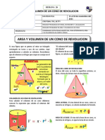 Area y Volumen de Un Cono de Revolucion - Semana 26