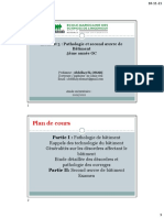 Pathologie de Bâtiment Cours Partie 1