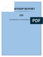 Internship Report On Overall Banking Activities