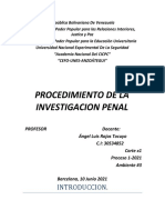 Procedimiento de La Investigacion Penal