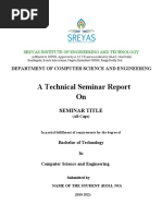 Technical Seminar Report SAMPLE