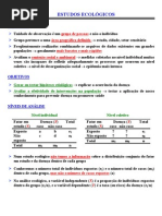 Estudo Ecologico