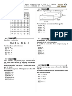 3 P.D - 2016 (3 ADA - 1 Etapa - Ciclo II) - Mat. 1 Série - Ens. Médio - BPW
