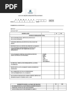 Lista de Chequeo Infraestructura e Insumos