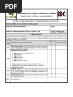 Lista de Cotejo Práctica Hoja de Cálculo Excel