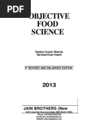 Objective Food Science 2013 Sanjeev Kumar Sharma