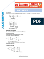 Matrices I para Cuarto de Secundaria