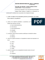 2do Parcial Procesos Industriales I