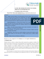 Workplace Ostracism: The Moderating Effect of Gender Differences On Job Performance