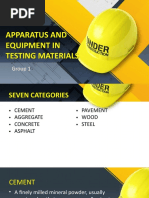 Apparatus and Equipment in Testing Materials