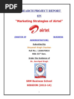 "Marketing Strategies of Airtel" - 2