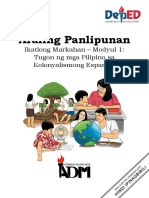 Araling Panlipunan: Ikatlong Markahan - Modyul 1: Tugon NG Mga Pilipino Sa Kolonyalismong Espanyol