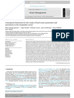 Conceptual Framework For The Study of Food Waste Generation and