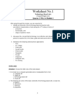 Worksheet No.1: Grade 10