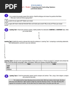 English 8 Quarter 2 Week 6 Answer Sheet